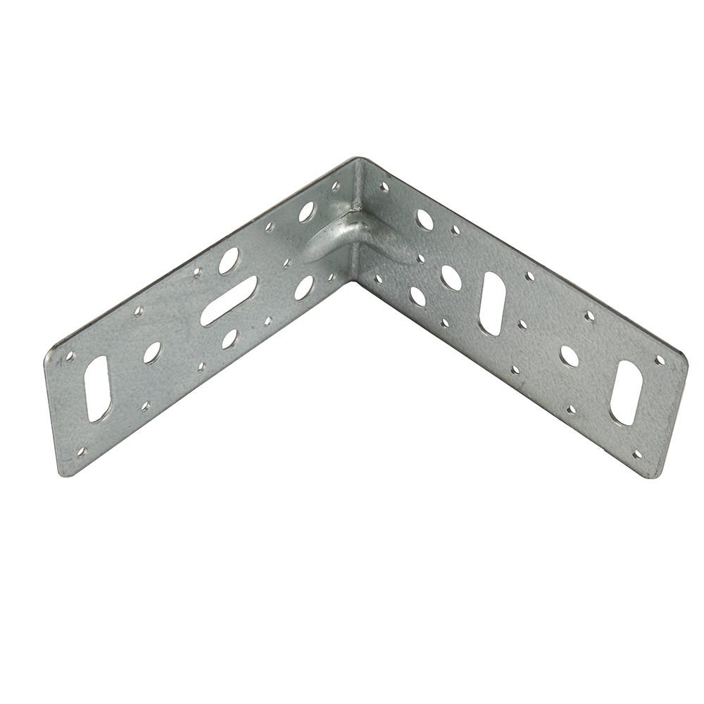 50mm x 50mm REINFORCED GALVANISED ANGLE BRACKET HEAVY DUTY DECKING JOISTS TIMBER